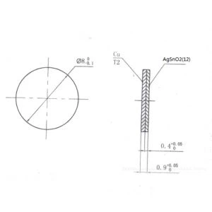 Hopea tinoksidilevy -seos kosketus