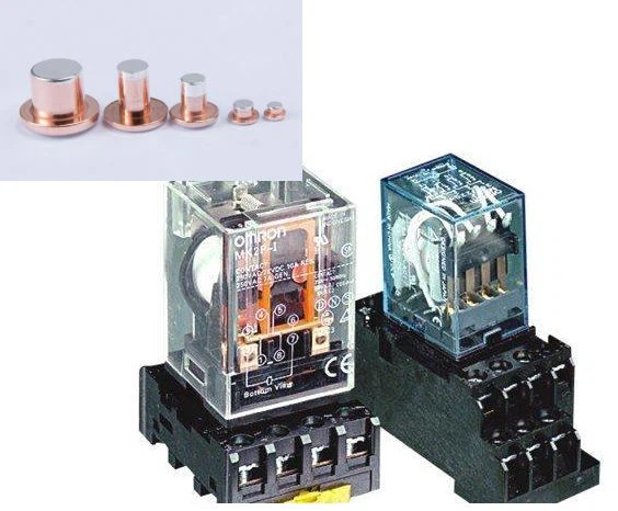 Teollisuuden ohjausreleen kontaktit